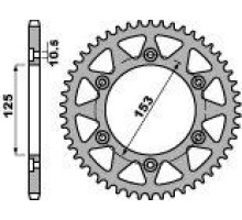 Pbr задня зірічка 288 45 c45 honda xr 650 l`93-13 (jtr301.45) (ланцюг 520)