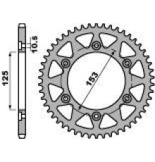 Pbr задня зірічка 288 48 c45 honda xr 250 91-96, xr 600 91-00 (jtr301.48) (ланцюг 520)