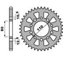 Pbr задня зірічка 334 42 c45 honda cbr 1000f (89-95) (jtr1334.42) (ланцюг 530)