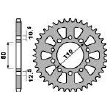 Задня зірочка pbr 334 48 c45 (ланцюг 530)