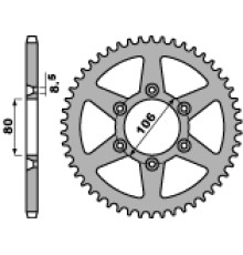 Задня зірочка pbr 3560 49 c45 aprilia 125 rx 91-95, rx125 08-12 (ланцюг 520) (jtr22.49)
