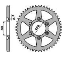 Задня зірочка pbr 3560 49 c45 aprilia 125 rx 91-95, rx125 08-12 (ланцюг 520) (jtr22.49)