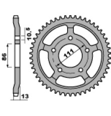 Pbr задня зірочка 383 43 c45 gilera 350/600 nord west (ланцюг 520)