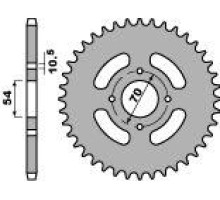 Pbr задня зірочка 4301 40 f suzuki lt500r 88-92, vl 250 intruder 00-04 (jtr1825.40) (ланцюг 520)
