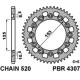 Задня зірочка pbr 4307 39 honda crm 250 '91 (японія) (jtr210.39)