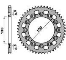 Задня зірочка pbr 4308 48 c45 honda xr 600 r (85-90) (може замінити 245 48) (ланцюг 520)