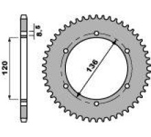 Pbr задня зірочка 4322 47 c45 yamaha tzr 125 r 92-93 (ланцюг 428)