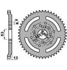 Задня зірочка pbr 4331 53 f derbi 50 senda 96-99 (ланцюг 420)