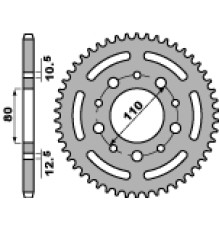 Pbr задня зірічка 4350 42 c45 triumph 800/865 (jtr1332.42) (ланцюг 525)