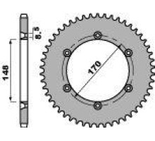 Pbr задня зірочка 4360 47 c45 suzuki dr 800 big 99-00, dr800 (sr43b) (91-93) (jtr828.47) (ланцюг 525)