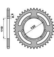 Pbr задня зірочка 4362 54 f suzuki rmx 50 97-03 (+4) (jtr799.54) (ланцюг 420)