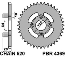 Pbr задня зірочка 4369 41 c45 honda ax1 250 (00-05) (ланцюг 520)
