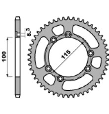 Задня зірочка pbr 4370 56 f beta 50 (98-99), ktm 50 (96-03 ) fantic 125 (ланцюг 428)
