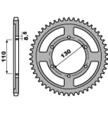 Pbr задня зірочка 4372 46 c45 yamaha tzr 125 r 94-96 (ланцюг 428) (jtr1870.46)