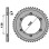 Pbr задня зірочка 4374 51 c45 honda xlr 125 (98-02) (jtr1249.51) (ланцюг 428)