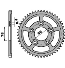 Задня зірочка pbr 4375 43 c45 cagiva 125, planet (99), 125n-1 97-99 (ланцюг 520) (jtr-немає)