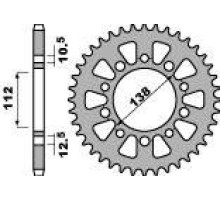 Pbr задня зірочка 4384 44 c45 honda cb/cbr (ланцюг 520) (jtr1316.44)