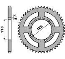 Задня зірічка pbr 4390 56 f hm 50 (crf 50) (ланцюг 428)