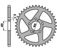 Задня зірочка pbr 4395 46 f ktm sx 50 09-13 (ланцюг 415)