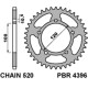 Задня зірочка pbr 4396 39 aprilia rs 125 06-12 (jtr703.39)