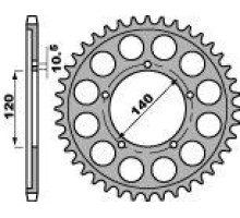 Задня зірочка pbr 4409 42 c45 suzuki gsxr 1000 (01-06) (jtr1800.42) (ланцюг 530)