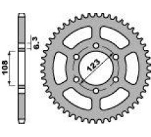 Pbr задня зірічка 4412 52 f peugeot / derbi 50 (jtr1133.52) (ланцюг 420)