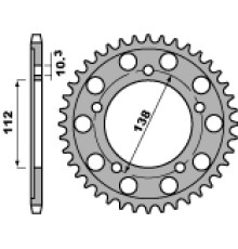 Задня зірочка pbr 4448 48 c45 r6 (99-02) (jtr1871.48) (ланцюг 530)