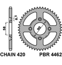 Задня зірочка pbr 4462 35 f (ланцюг 420)