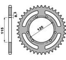 Pbr задня зірочка 4481 50 f yamaha dt 125 re '04-'06 (ланцюг 428)