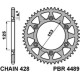 Задня зірочка pbr 4489 59 f honda crm 125 (hm) (08-11) (ланцюг 428)