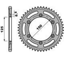 Задня зірочка pbr 4507 40 c45 ktm 690 duke / supermoto 07-10 (ланцюг 520) (саме pbr=89940c45) (jtr897.40)