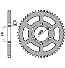 Задня зірочка pbr 4513 48 yamaha yzf 125r (08-12) (jtr1844.48) (ланцюг 428)