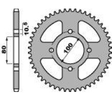 Задня зірочка pbr 4533 45 f gz 125 (98-05) (ланцюг 428) (jtr1794.45)