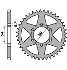 Pbr задня зірічка 4536 60 f malaguti 50 xsm 07-08 (ланцюг 420)
