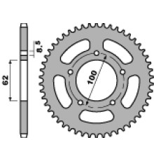 Задня зірочка pbr 4551 52 f rieju smx/rmx 50 (07-08) (ланцюг 420)