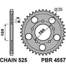 Задня зірочка pbr 4557 48 c45 gilera gp 800 '09-'13, aprilia srv850 '12 (+1) (ланцюг 525) (jtr-немає)