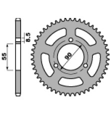 Задня зірочка pbr 4575 47 f rieju 50 03-10 (jtr1077.47) (ланцюг 420)