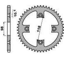 Задня зірочка pbr 4585 42 c45 bmw s 1000 rr (09-11) (ланцюг 525) (jtr7.42)