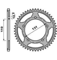 Pbr задня зірочка 4585 44 c45 bmw s1000rr`09-11 (jtr7.44) (ланцюг 525)
