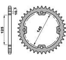 Задня зірочка pbr 4588 39 c45 yamaha yfz 450r '09-16, yfm 250/350/450/700 raptor (jtr1857.39) (ланцюг 520)