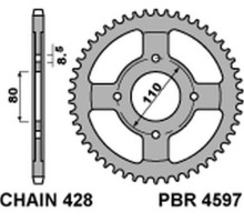 Pbr задня зірочка 4597 42 c45 honda cbf 125 09-14 (jtr1219.42) (ланцюг 428)
