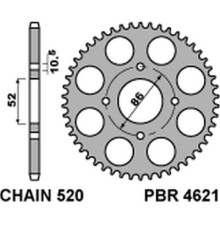 Задня зірочка pbr 4621 30f kymco mxu/mxr50/150 (02-13) (jtr1071.30) (ланцюг 520)