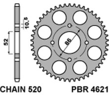 Задня зірочка pbr 4621 30f kymco mxu/mxr50/150 (02-13) (jtr1071.30) (ланцюг 520)