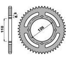 Pbr задня зірочка 4656 44 алюміній (ergal) kawasaki klx 125 (10-14) (ланцюг 428)