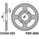 Pbr задня зірочка 4668 44 honda xl 125v varadero 01-13 (заміна на 279 44) (ланцюг 520)