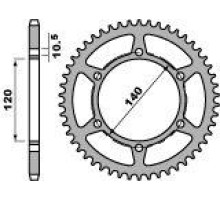 Pbr задня зірочка 475 42 c45 kawasaki en 500 96-05 (ланцюг 520)