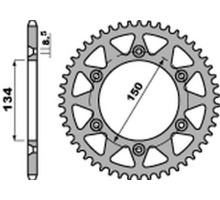 Задня зірочка pbr 489 47 c45 kawasaki kx/ kxf (ланцюг 520)