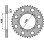 Pbr задня зірочка 491 46 c45 kawasaki kle 500 (97-04) (ланцюг 520) (jtr487.46)