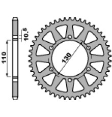 Pbr задня зірочка 504 40 c45 kawasaki el 250 96-04 (jtr486.40) (ланцюг 520)