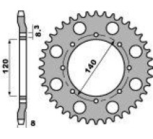Pbr задня зірічка 506 43 c45 kawasaki klr 600 84-90 (ланцюг 520)